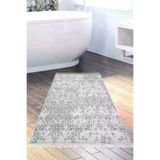 Alanur Home 1918-Trend-Banyo Eko Trend Djt Banyo Paspası Yıkanabilir Kaymaz Taban 1918 Modern Gri
