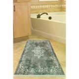 Alanur Home 616-Trend-Banyo Eko Trend Djt Banyo Paspası Yıkanabilir Kaymaz Taban 616 Klasik Gri