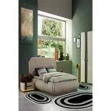 Alanur Home 650M-yatak-3-pcs-oval-K-S-Oval Eko Trend Djt Yıkanabilir Kaymaz Taban Oval 3 Lü Yatak Odası Takımı 650M Modern Siyah