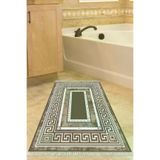 Alanur Home 651M-Trend-Banyo Eko Trend Djt Banyo Paspası Yıkanabilir Kaymaz Taban 651M Modern Kahve