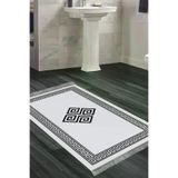 Alanur Home 656M-Trend-Banyo Eko Trend Djt Banyo Paspası Yıkanabilir Kaymaz Taban 656M Modern Gri