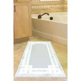 Alanur Home 657M-Trend-Banyo Eko Trend Djt Banyo Paspası Yıkanabilir Kaymaz Taban 657M Modern Gri