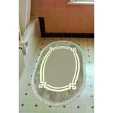 Alanur Home 657M-Trend-Banyo-Oval Eko Trend Djt Banyo Paspası Yıkanabilir Kaymaz Taban 657M Oval Modern Camel