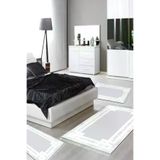 Alanur Home 657M-yatak-3-pcs-K-S Eko Trend Djt Yıkanabilir Kaymaz Taban 3 Lü Yatak Odası Takımı 657M Modern Gri