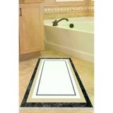 Alanur Home 673M-Trend-Banyo Eko Trend Djt Banyo Paspası Yıkanabilir Kaymaz Taban 673M Bordürlü Krem