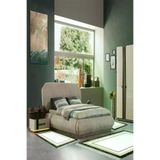 Alanur Home 673M-yatak-3-pcs-K-S Eko Trend Djt Yıkanabilir Kaymaz Taban 3 Lü Yatak Odası Takımı 673M Bordürlü Krem