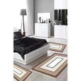 Alanur Home 675M-yatak-3-pcs-K-S Eko Trend Djt Yıkanabilir Kaymaz Taban 3 Lü Yatak Odası Takımı 675M Modern Gold