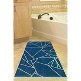 Alanur Home 717-Trend-Banyo Eko Trend Djt Banyo Paspası Yıkanabilir Kaymaz Taban 717 Modern Lacivert
