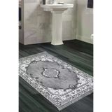 Alanur Home 721-Trend-Banyo Eko Trend Djt Banyo Paspası Yıkanabilir Kaymaz Taban 721 Klasik Antrasit