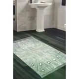 Alanur Home 743-Trend-Banyo Eko Trend Djt Banyo Paspası Yıkanabilir Kaymaz Taban 743 Modern Mavi