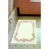 Alanur Home 748-Trend-Banyo Eko Trend Djt Banyo Paspası Yıkanabilir Kaymaz Taban 748 Modern Pudra