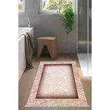 Alanur Home 767-Trend-Banyo Eko Trend Djt Banyo Paspası Yıkanabilir Kaymaz Taban 767 Bordürlü Bordo