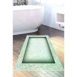 Alanur Home 767-Trend-Banyo Eko Trend Djt Banyo Paspası Yıkanabilir Kaymaz Taban 767 Bordürlü Yeşil