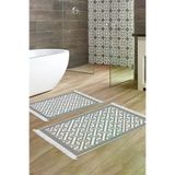 Alanur Home 769-eko-klozet-2-K-S Eko Trend Djt 2 Li Yıkanabilir Kaymaz Taban Banyo Paspas 769 Modern Gri (50 X 80 - 40 X 50)