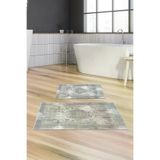 Alanur Home Alanur Trend Kaymaz Taban Dijital Banyo 2'li Klozet Takımı Kt448 Gri