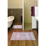 Alanur Home Alanur Trend Kaymaz Taban Dijital Banyo 2'li Klozet Takımı Kt448 Pembe