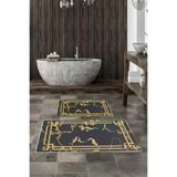 Alanur Home Alanur Trend Kaymaz Taban Dijital Banyo 2'li Klozet Takımı Kt478 Siyah