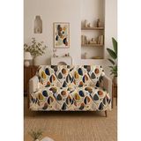 Alanur Home Çok Amaçlı Modern Bohem Kadife Koltuk Örtüsü,çekyat Örtüsü Piknik Örtüsü Masa Örtüsü Kaymaz Süngerli - 165 x 215 cm - Renkli