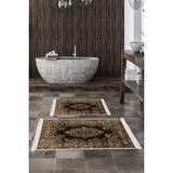 Alanur Home Eko Trend Djt 2 Li Yıkanabilir Kaymaz Taban Banyo Paspas Klozet Takımı 761 Osmanli Kahve (50 x 80 - 40 x 50)