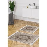 Alanur Home Eko Trend Djt 2 Li Yıkanabilir Kaymaz Taban Banyo Paspas Klozet Takımı 762 Osmanli Gri (50 x 80 - 40 x 50) - Vizon