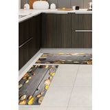 Alanur Home Eko Trend Djt 2 Li Yıkanabilir Kaymaz Taban Mutfak Halısı Seti Mu137 Mutfak Kahve Mu137-mutfak-2-pcs-K-S