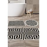 Alanur Home Eko Trend Djt 3 Lü Yıkanabilir Kaymaz Taban Banyo Paspas Seti 658m Modern Siyah