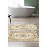 Alanur Home Eko Trend Djt 3 Lü Yıkanabilir Kaymaz Taban Banyo Paspas Seti P1360 Osmanli Krem