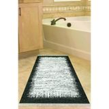 Alanur Home Eko Trend Djt Banyo Paspası Yıkanabilir Kaymaz Taban 1342 Modern Siyah 1342-Trend-Banyo