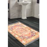 Alanur Home Eko Trend Djt Banyo Paspası Yıkanabilir Kaymaz Taban 1697 Persian Turuncu 1697-Trend-Banyo