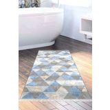 Alanur Home Eko Trend Djt Banyo Paspası Yıkanabilir Kaymaz Taban 661 Iskandinav Mavi 661-Trend-Banyo