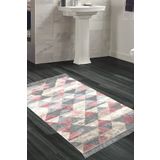 Alanur Home Eko Trend Djt Banyo Paspası Yıkanabilir Kaymaz Taban 661 Iskandinav Pudra 661-Trend-Banyo