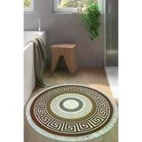 Alanur Home Eko Trend Djt Banyo Paspası Yıkanabilir Kaymaz Taban 675m Yuvarlak Modern Gold 675M-Trend-Banyo-Yuvarlak