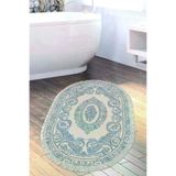 Alanur Home Eko Trend Djt Banyo Paspası Yıkanabilir Kaymaz Taban 747 Oval Klasik Mavi 747-Trend-Banyo-Oval