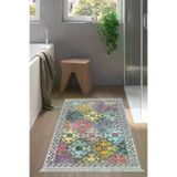 Alanur Home Eko Trend Djt Banyo Paspası Yıkanabilir Kaymaz Taban F5008 Iskandinav Renkli F5008-Trend-Banyo
