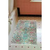 Alanur Home Eko Trend Djt Banyo Paspası Yıkanabilir Kaymaz Taban F5009 Iskandinav Renkli F5009-Trend-Banyo