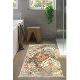 Alanur Home Eko Trend Djt Banyo Paspası Yıkanabilir Kaymaz Taban F5030 Vintage Renkli F5030-Trend-Banyo
