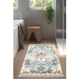 Alanur Home Eko Trend Djt Banyo Paspası Yıkanabilir Kaymaz Taban M12290 Vintage Mavi M12290-Trend-Banyo