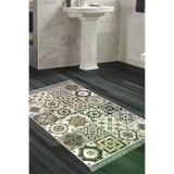 Alanur Home Eko Trend Djt Banyo Paspası Yıkanabilir Kaymaz Taban Mu144 Patchwork Kahve Mu144-Trend-Banyo