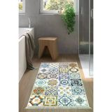 Alanur Home Eko Trend Djt Banyo Paspası Yıkanabilir Kaymaz Taban Mu144 Patchwork Renkli Mu144-Trend-Banyo