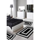 Alanur Home Eko Trend Djt Yıkanabilir Kaymaz Taban 3 Lü Yatak Odası Takımı 650M Modern Siyah