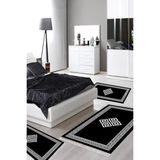 Alanur Home Eko Trend Djt Yıkanabilir Kaymaz Taban 3 Lü Yatak Odası Takımı 656M Modern Gold - Siyah