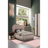 Alanur Home Eko Trend Djt Yıkanabilir Kaymaz Taban 3 Lü Yatak Odası Takımı 769 Modern Gri - Pudra