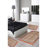 Alanur Home Eko Trend Djt Yıkanabilir Kaymaz Taban 3 Lü Yatak Odası Takımı M12296 Persian Bordo