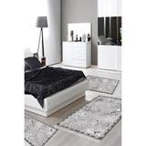 Alanur Home Eko Trend Djt Yıkanabilir Kaymaz Taban 3 Lü Yatak Odası Takımı MU118 Modern Gri