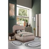 Alanur Home Eko Trend Djt Yıkanabilir Kaymaz Taban Oval 3 Lü Yatak Odası Takımı 651M Modern Gold - Gri