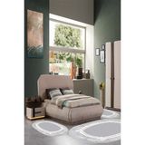 Alanur Home Eko Trend Djt Yıkanabilir Kaymaz Taban Oval 3 Lü Yatak Odası Takımı 657M Modern Camel - Gri