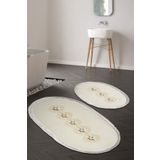 Alanur Home Eyfel Saçaklı Banyo 2'li Klozet Takımı Krem TYC00137423839