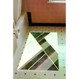 Alanur Home F5002-Trend-Banyo Eko Trend Djt Banyo Paspası Yıkanabilir Kaymaz Taban F5002 Mermer Siyah Beyaz