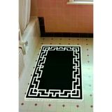 Alanur Home F5035-Trend-Banyo Eko Trend Djt Banyo Paspası Yıkanabilir Kaymaz Taban F5035 Modern Siyah