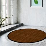 Alanur Home Kaymaz Taban Djt Banyo Mutfak Salon Halı Yıldız Deri Saçaklı Yuvarlak Dokuma Desen E5007